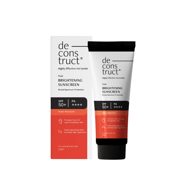 Deconstruct Fluid Brightening Sunscreen with spf 50+ 50gm