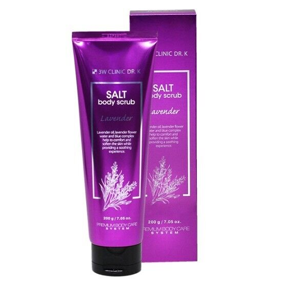 3W CLINIC Salt Lavender BodyScrub 200g