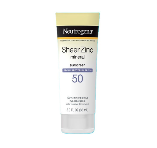 Neutrogena Sheer Zinc Mineral Sunscreen Broad Spectrum SPF 50