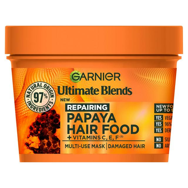 Garnier Ultimate Blends Repairing Hair Food Papaya & Amla 3 In 1 Damaged Hair Mask 390ml