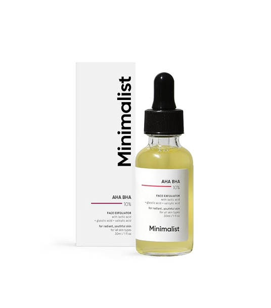 Minimalist AHA BHA 10% Face Exfoliator 30ml