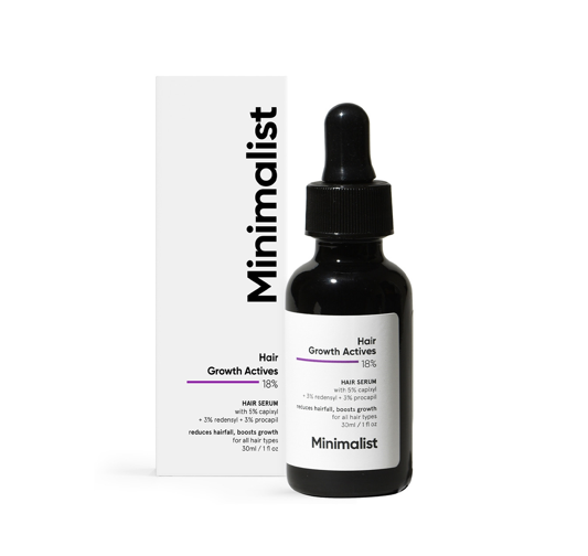 Minimalist Hair Growth Actives 18% Hair Serum-30ml