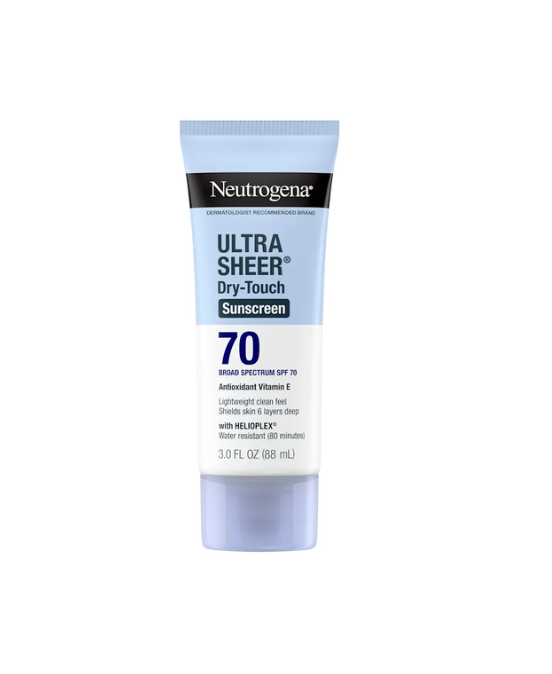 Neutrogena Ultra Sheer Dry Touch Sunscreen Lotion Broad Spectrum SPF70 88ml