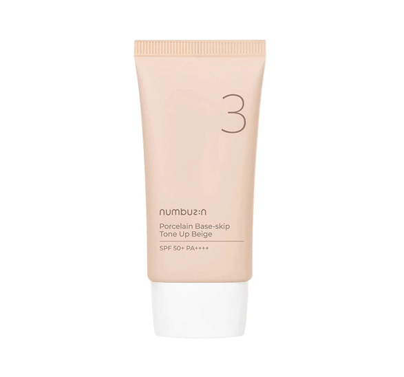 Numbuzin No.3 Porcelain Base-skip Tone Up Beige SPF50+ 50ml