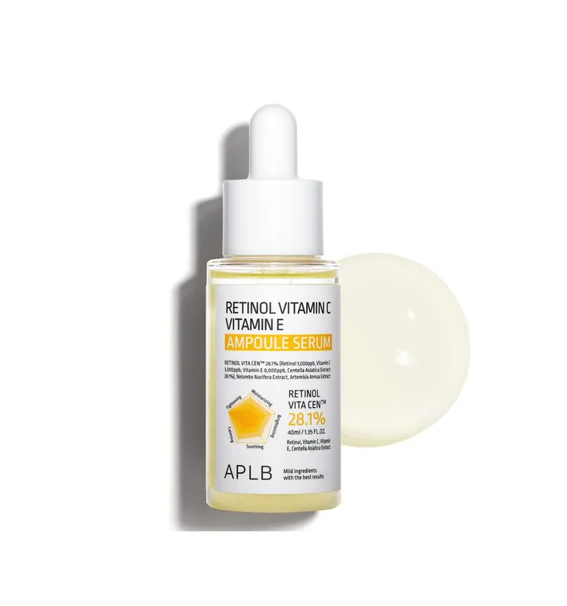 APLB Retinol Vitamin C Vitamin E Ampoule Serum 40ml