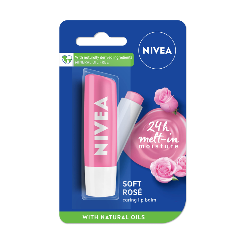 Nivea soft rose lip balm 4.8g