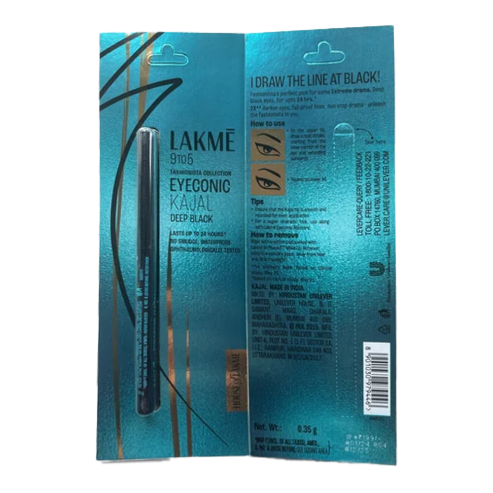 Lakme Eyeconic Kajal- Deep Black