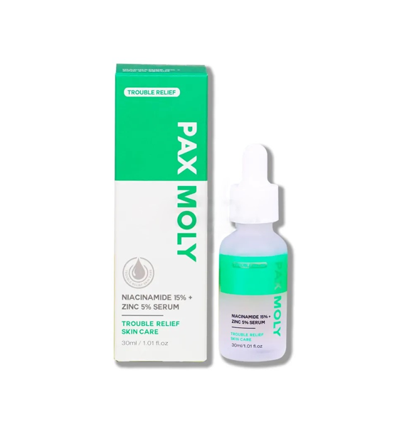 Pax Moly Trouble Relief Niacinamide 15% + Zinc 5% Serum 30ml