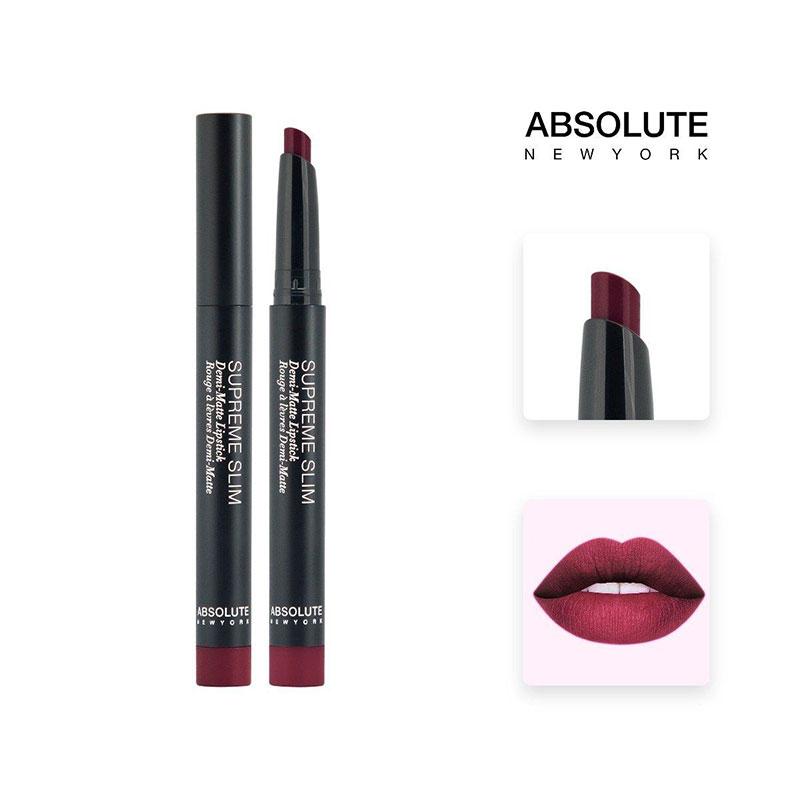 Absolute New York Supreme Slim Demi Matte Lipstick - Night Shade