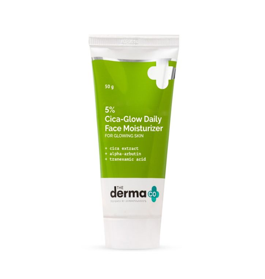 The Derma Co 5% Cica-Glow Daily Face Moisturizer 50gm