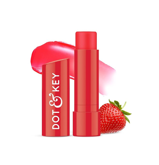 Dot & Key SPF 50+ Barrier Repair Hydrating Strawberry Red Tinted Lip Balm 4.5g