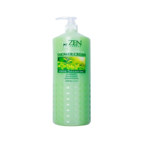 Zen Garden Shower Cream Green Tea & Aloe Vera 2100ml