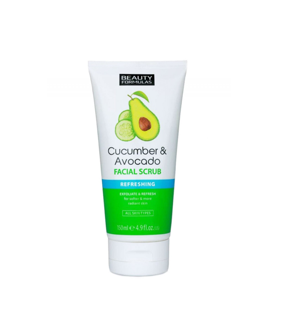 Beauty Formulas Cucumber & Avocado Refreshing Facial Scrub 150ml